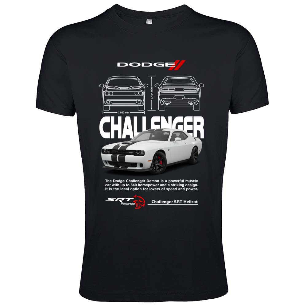 T-Shirt Men Fit challenger white