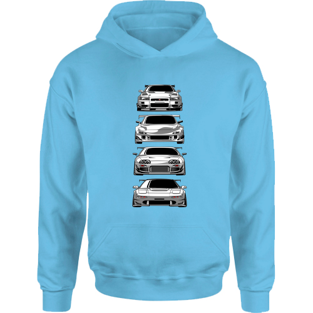 Felpa Bambino con Cappuccio japan car 1