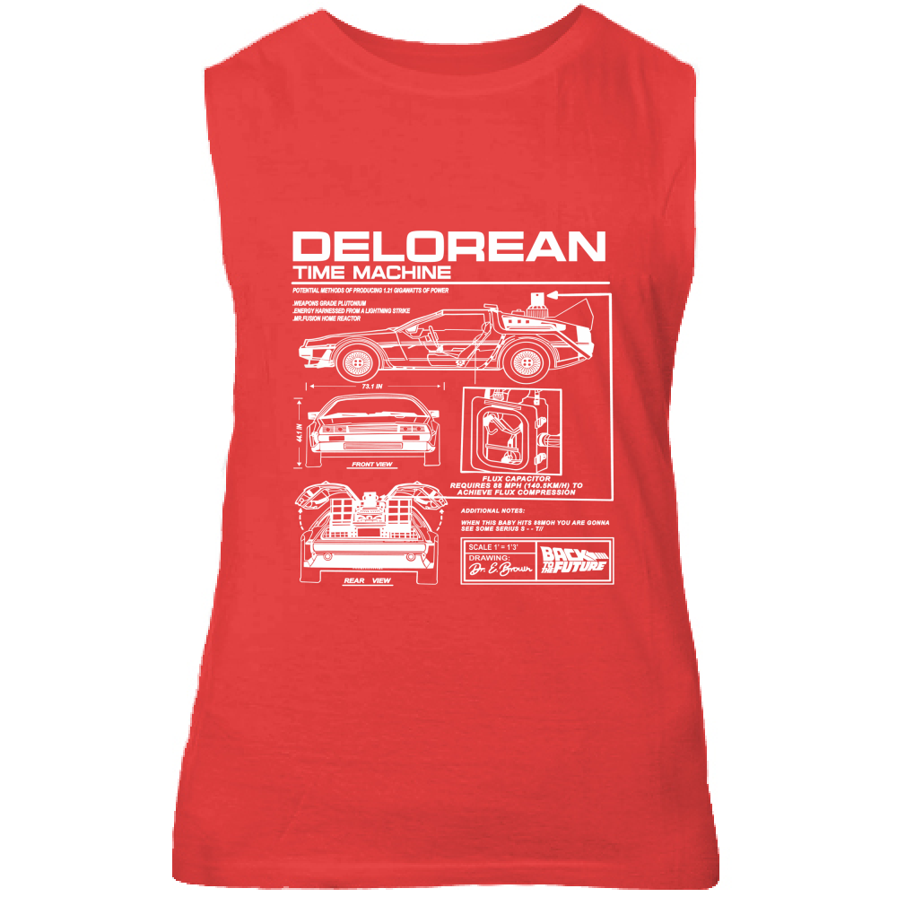 Canotta Unisex delorean1
