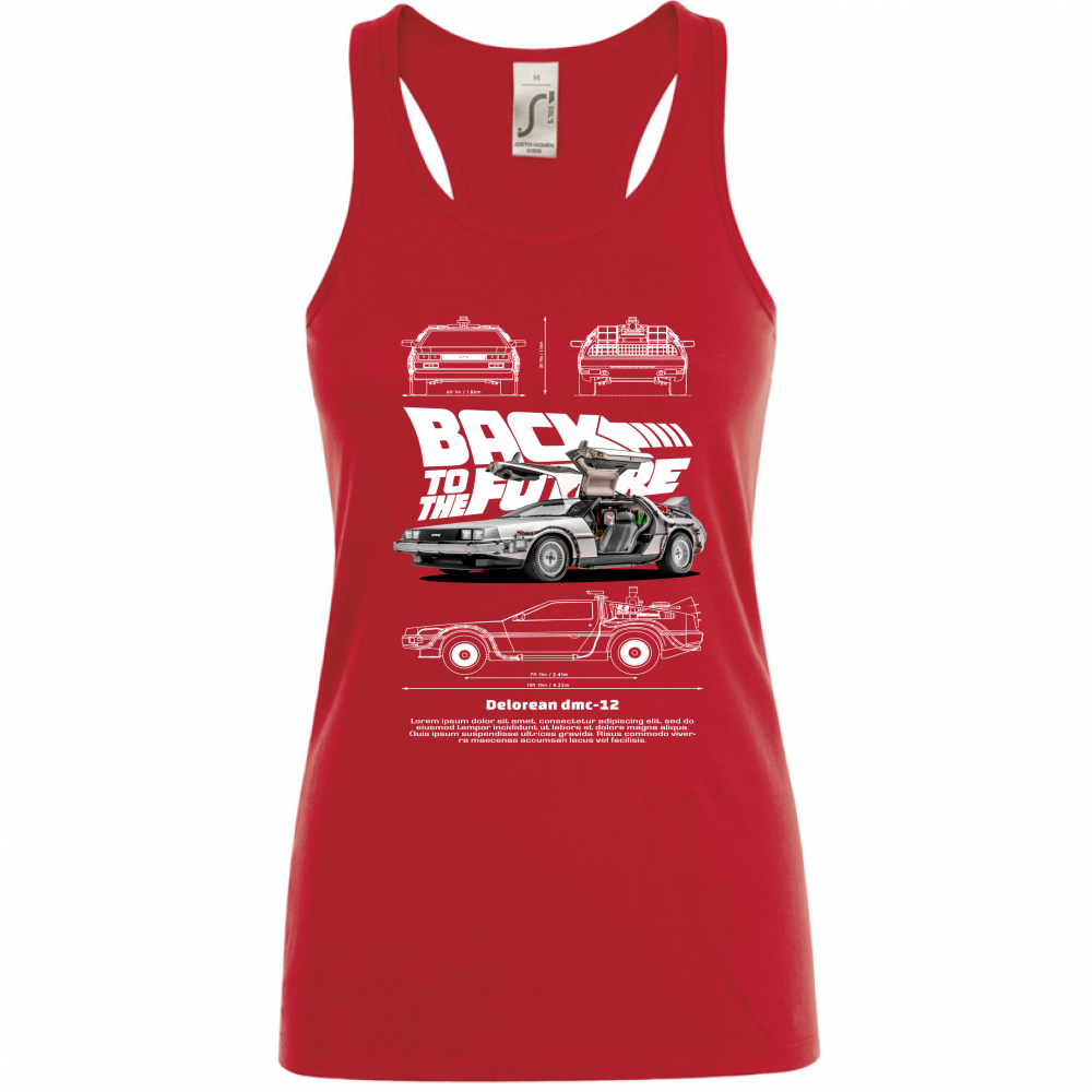 Canotta Donna delorean2