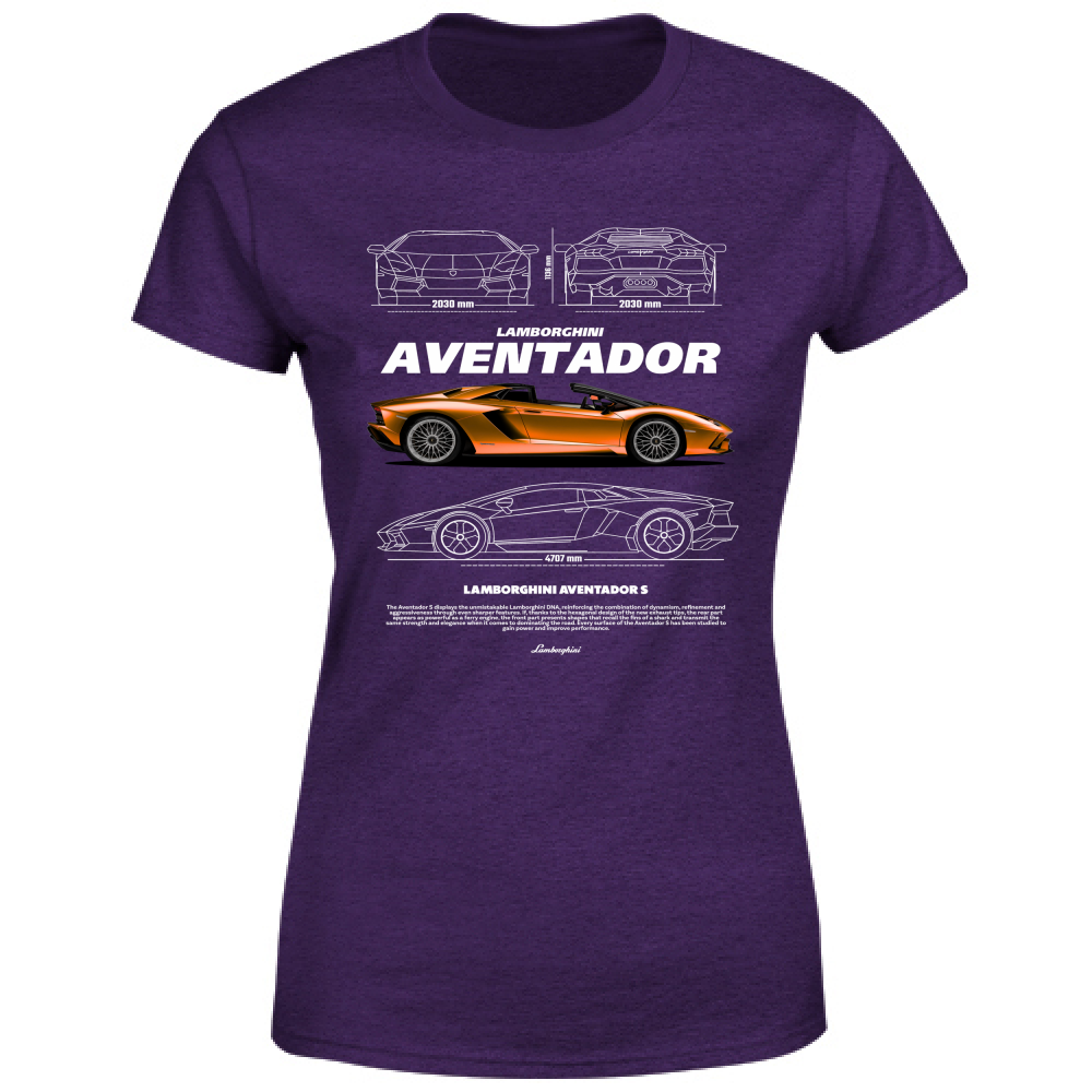 T-Shirt Donna lambo aventador1
