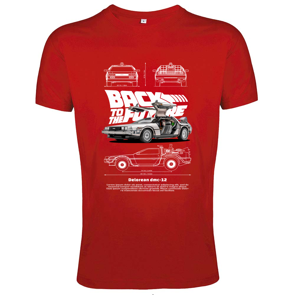 T-Shirt Men Fit delorean2