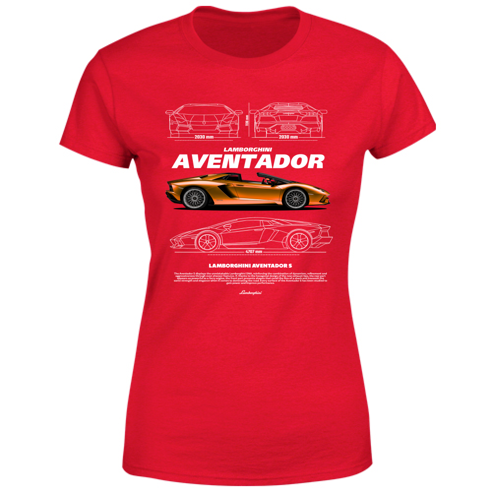 T-Shirt Donna lambo aventador1
