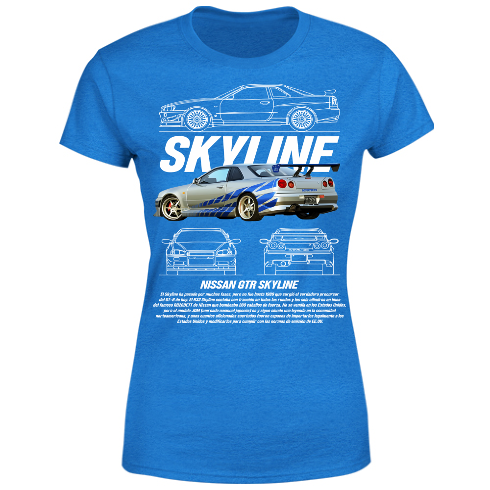 T-Shirt Donna skyline gtr