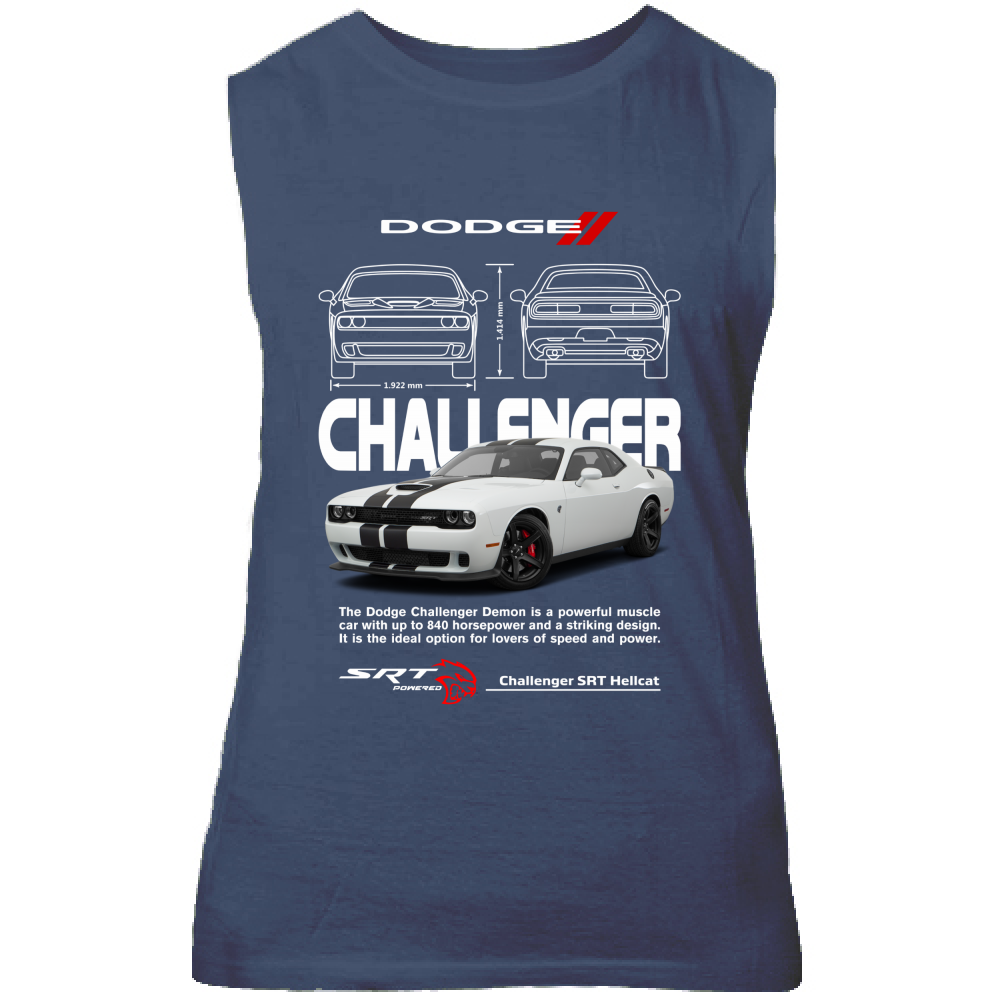 Canotta Unisex challenger white
