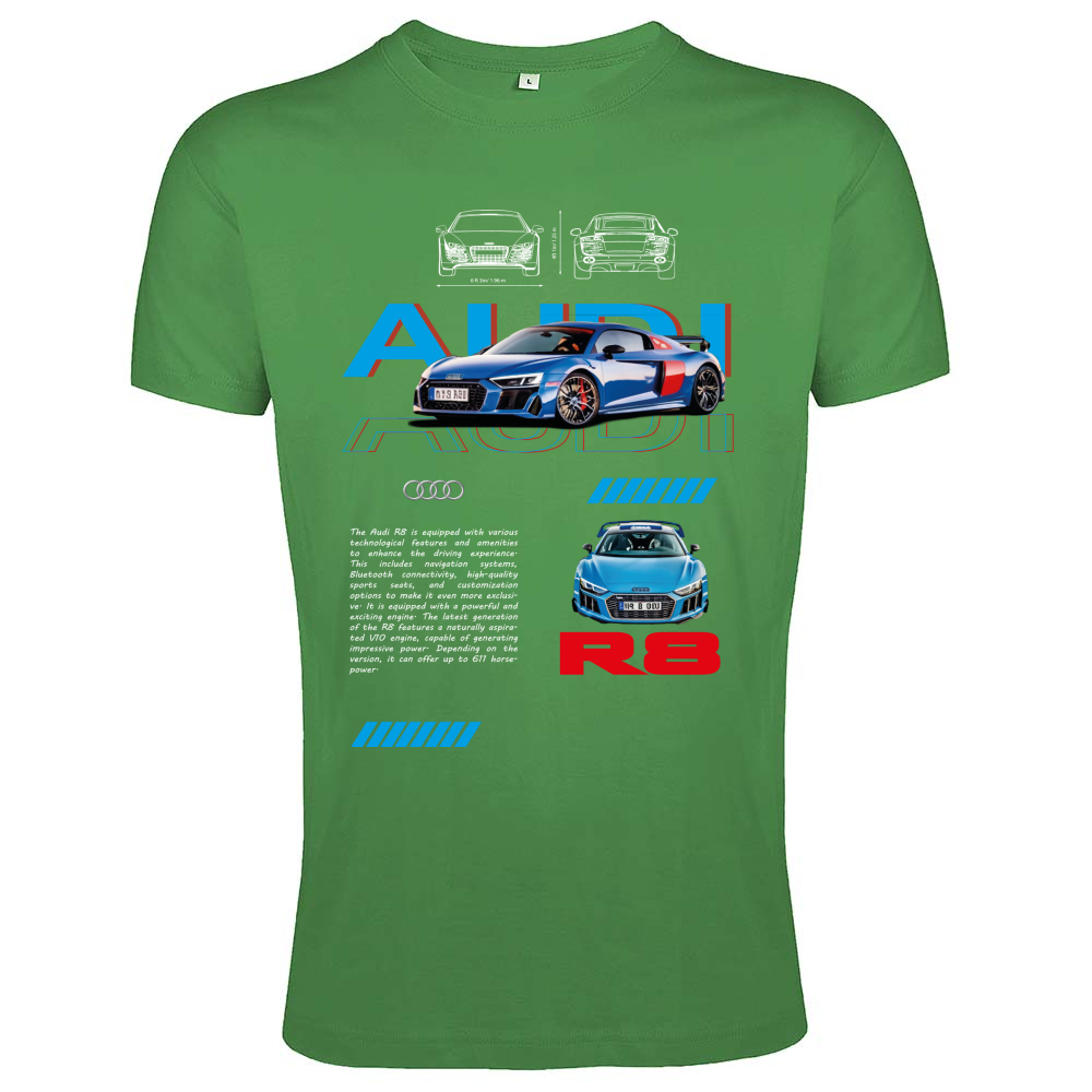 T-Shirt Men Fit audi r8