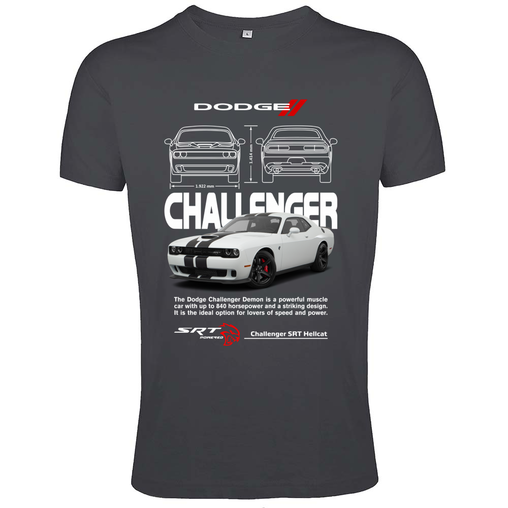 T-Shirt Men Fit challenger white