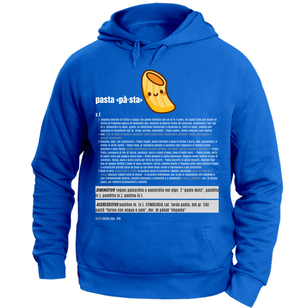 Felpa con Cappuccio Unisex Large pasta white