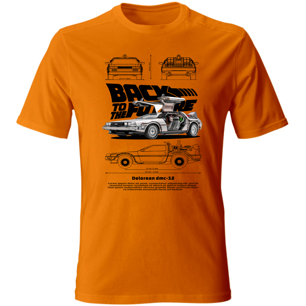 T-Shirt Unisex delorean black