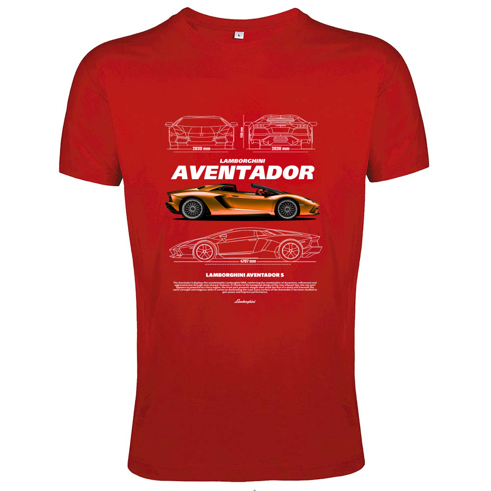 T-Shirt Men Fit lambo aventador1