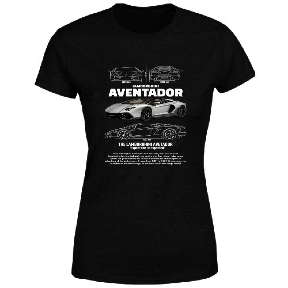 T-Shirt Donna lambo aventador2