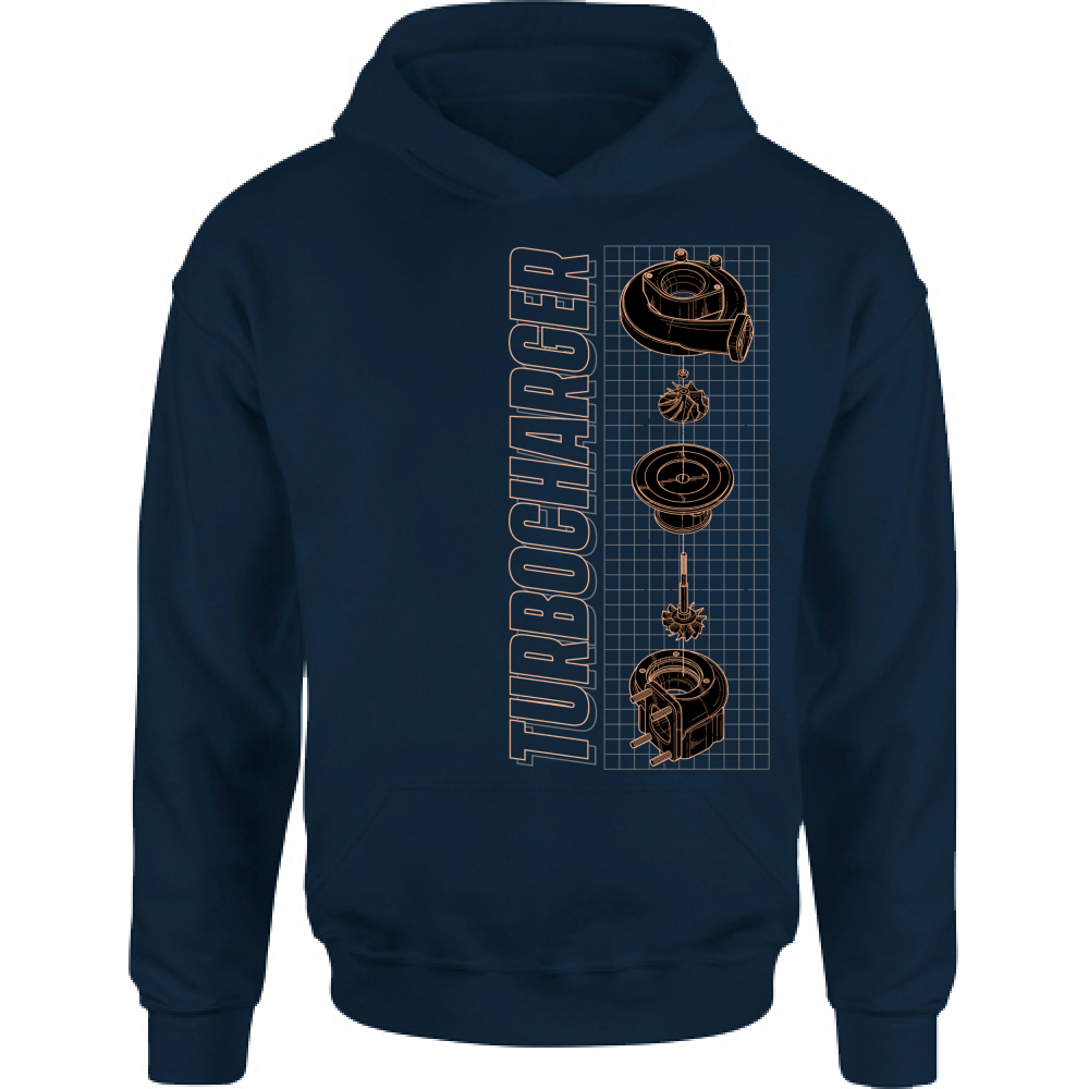 Felpa Bambino con Cappuccio turbo charger