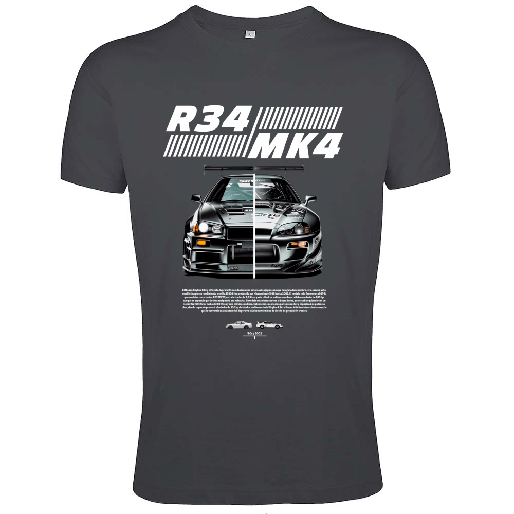 T-Shirt Men Fit r34-mk4 Supra white