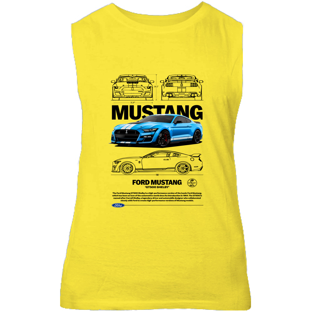 Canotta Unisex mustang gt black