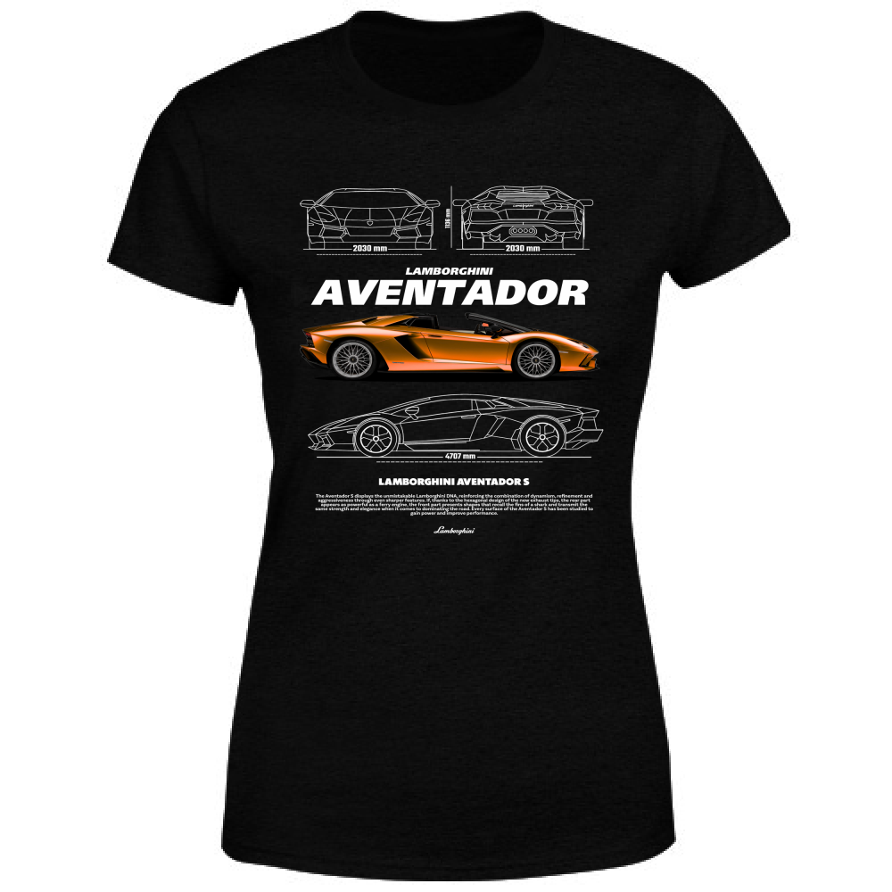 T-Shirt Donna lambo aventador1