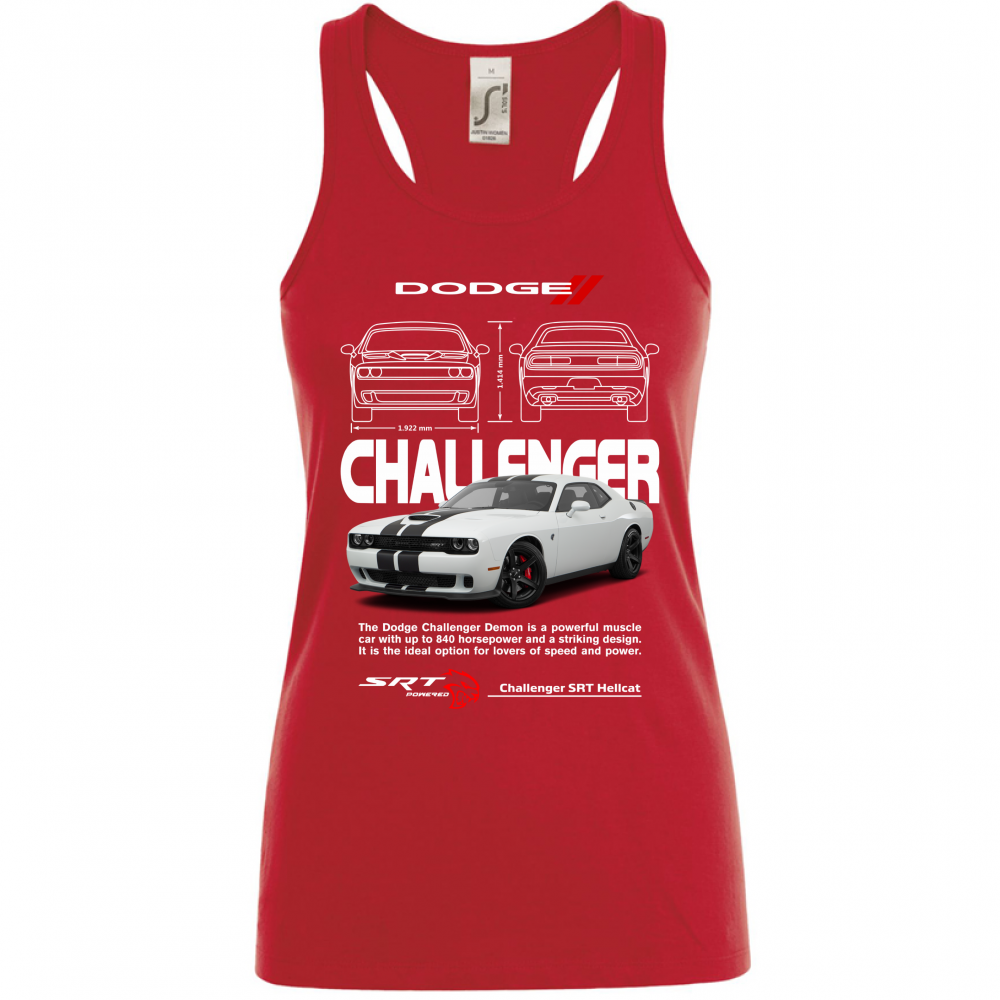 Canotta Donna challenger white