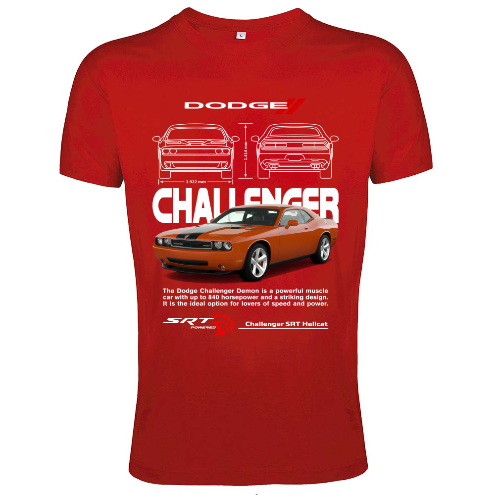 T-Shirt Men Fit challenger orange
