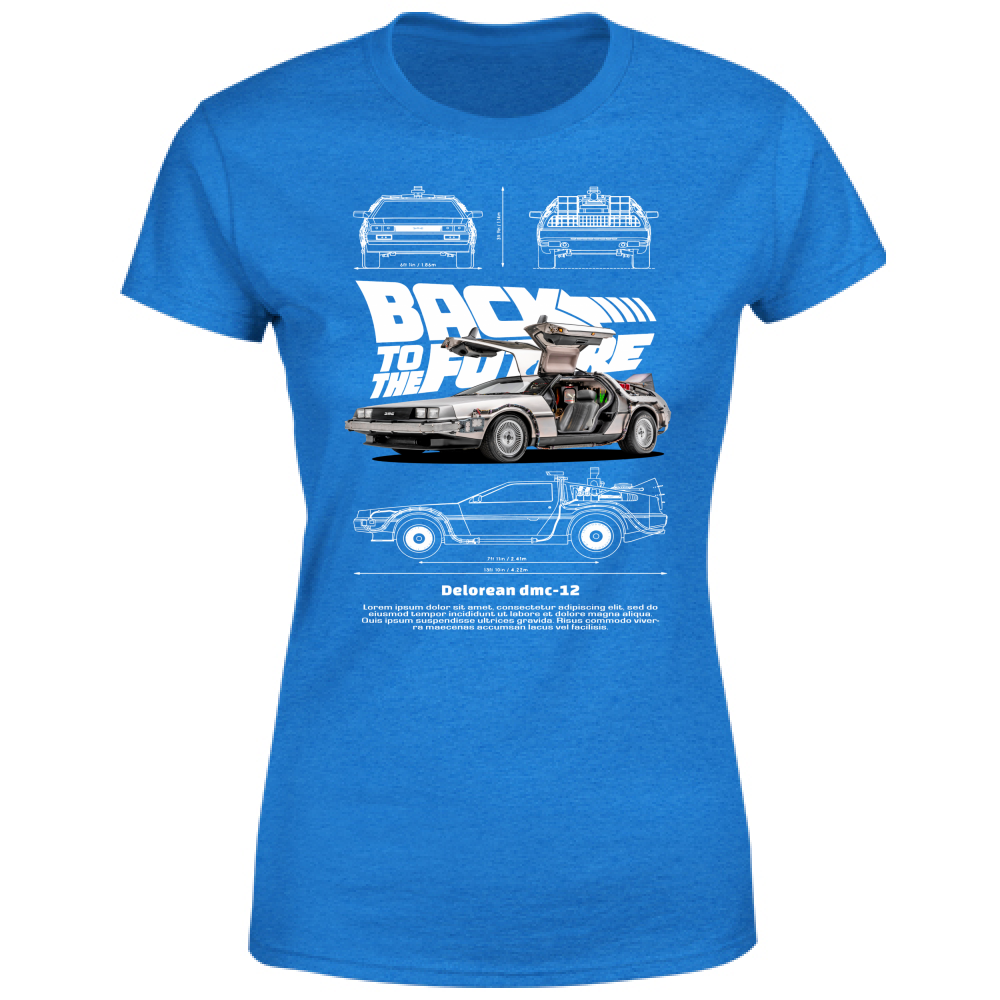 T-Shirt Donna delorean2