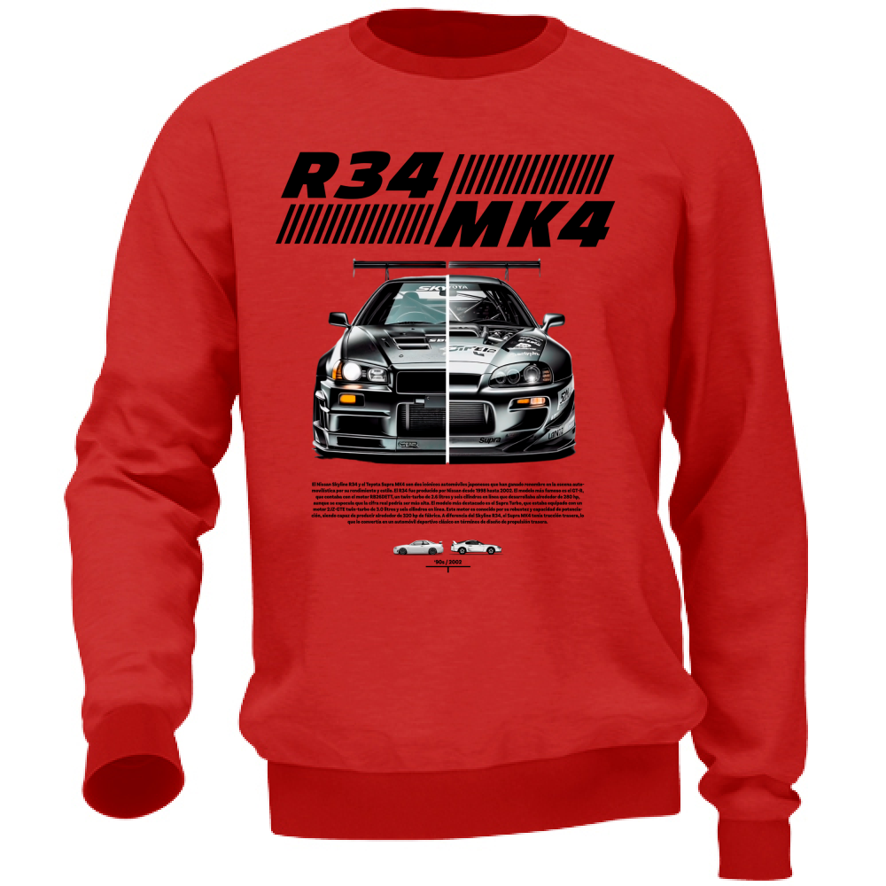 Felpa Unisex r34-mk4 Supra
