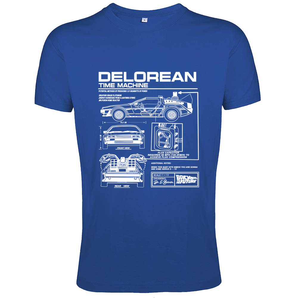 T-Shirt Men Fit delorean1