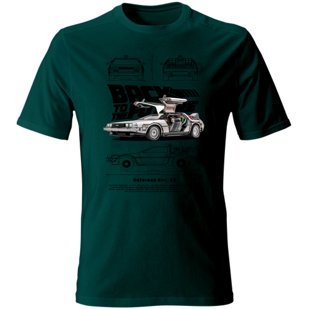 T-Shirt Unisex delorean black