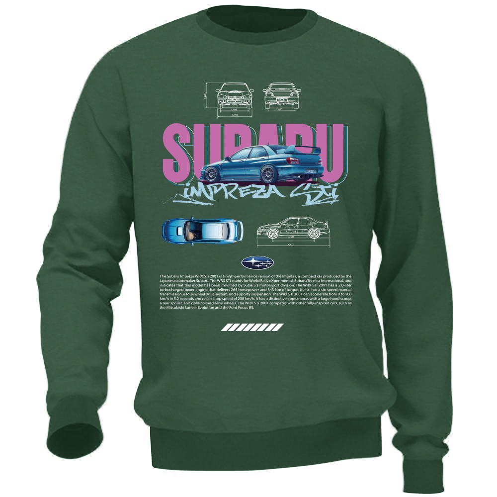 Felpa Unisex subaru impreza sti