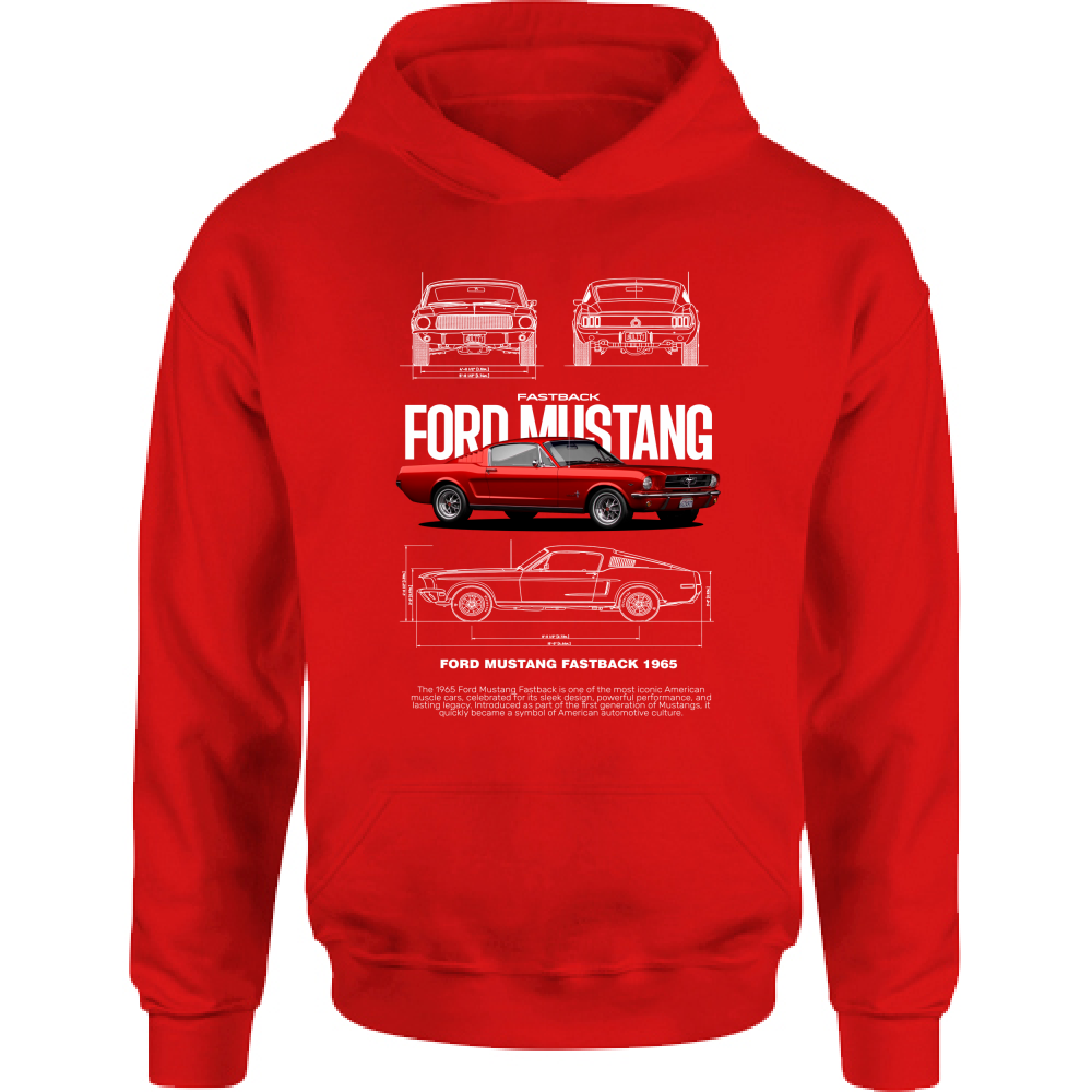 Felpa Bambino con Cappuccio mustang67