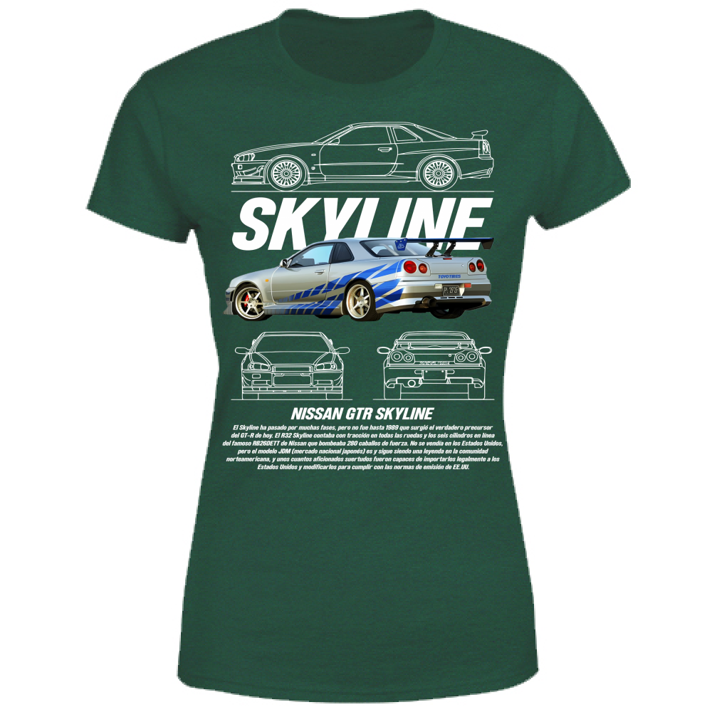 T-Shirt Donna skyline gtr