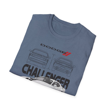 Dodge Challenger Graphic Tee, Car Enthusiast Shirt, Unisex Automotive T-Shirt, Gift for Motorheads, Casual Streetwear