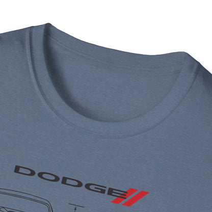Dodge Challenger Graphic Tee, Car Enthusiast Shirt, Unisex Automotive T-Shirt, Gift for Motorheads, Casual Streetwear
