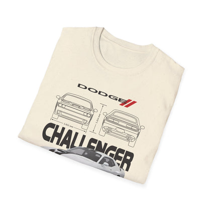 Dodge Challenger Graphic Tee, Car Enthusiast Shirt, Unisex Automotive T-Shirt, Gift for Motorheads, Casual Streetwear