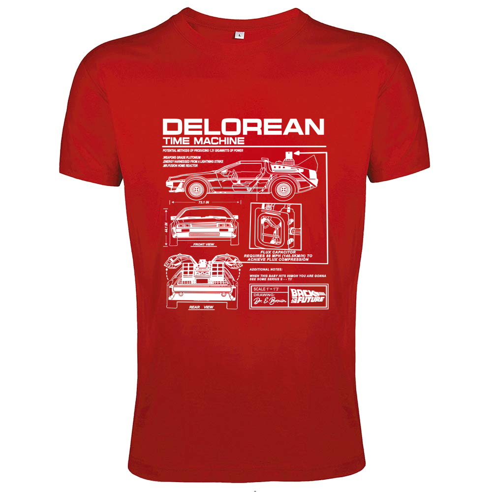 T-Shirt Men Fit delorean1