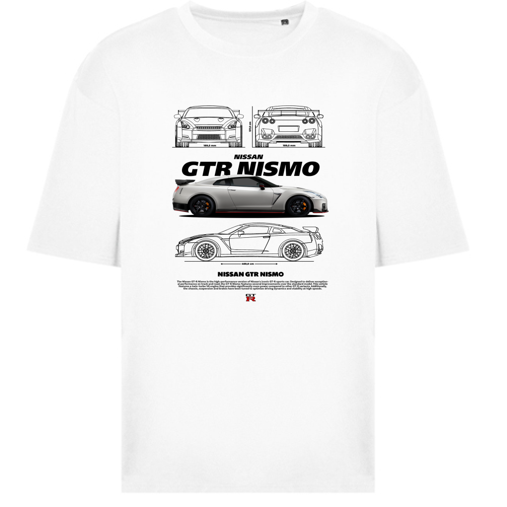 T-Shirt Oversize nissan gtr nismo black