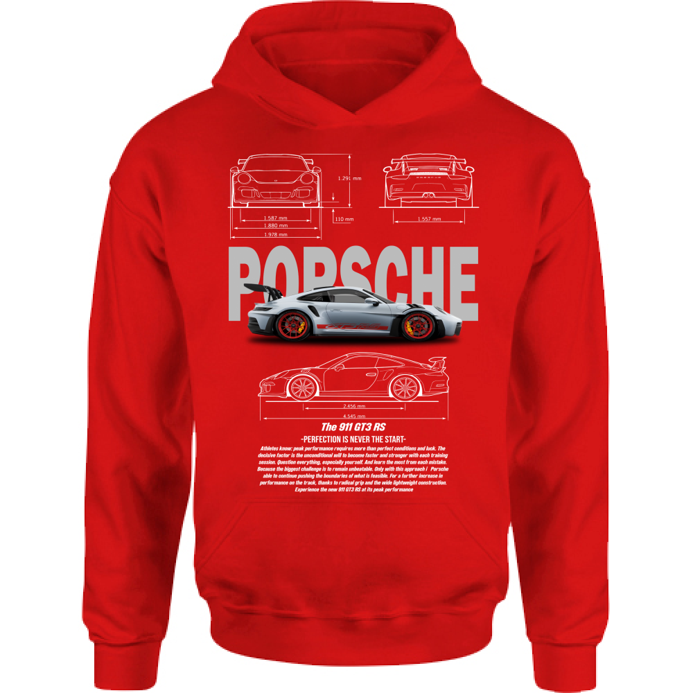 Felpa Bambino con Cappuccio porsche gt3-2