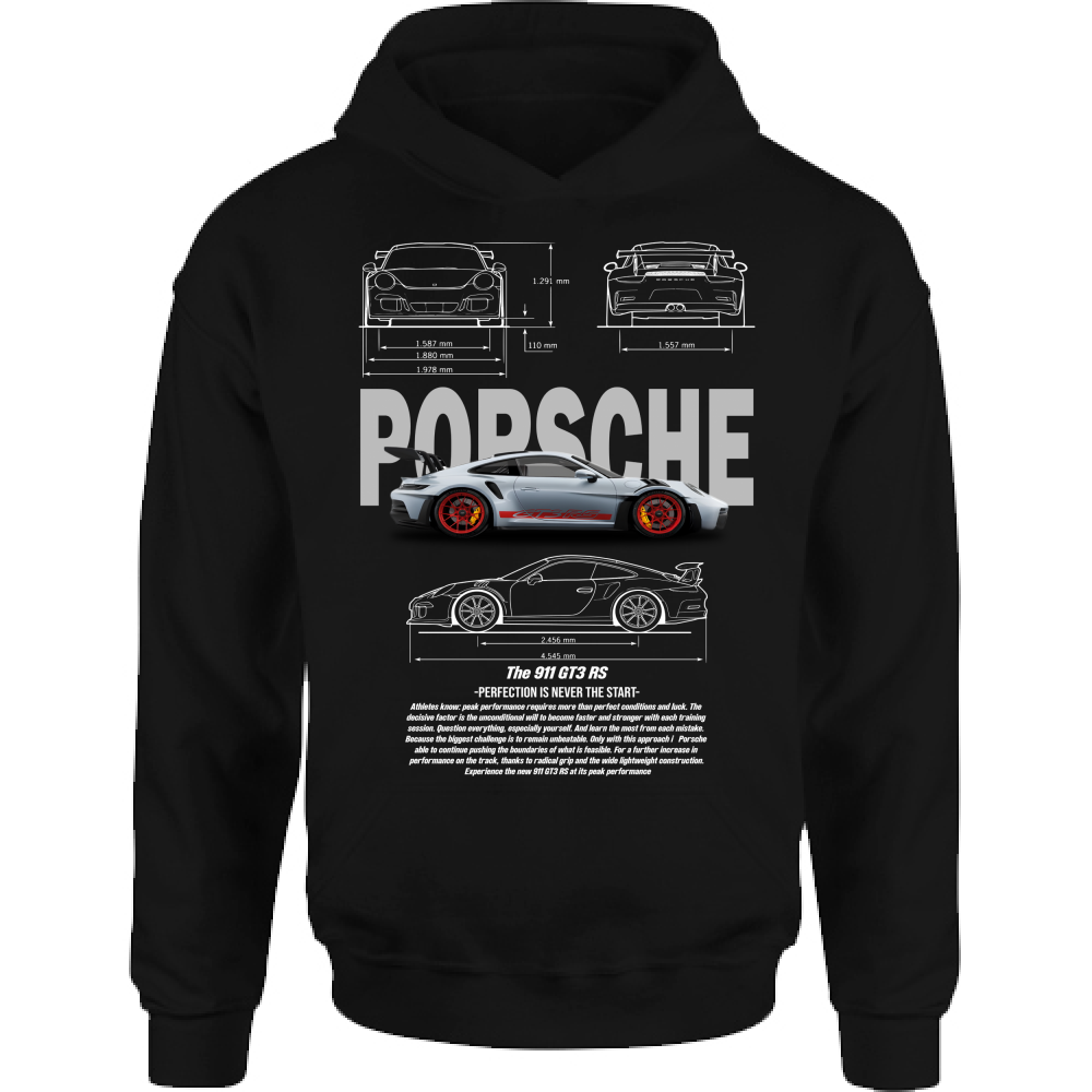 Felpa Bambino con Cappuccio porsche gt3-2