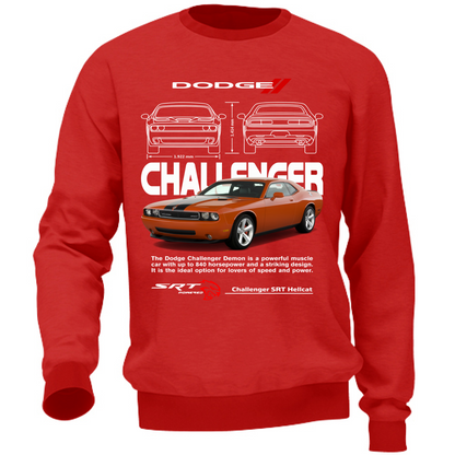 Felpa Unisex challenger orange