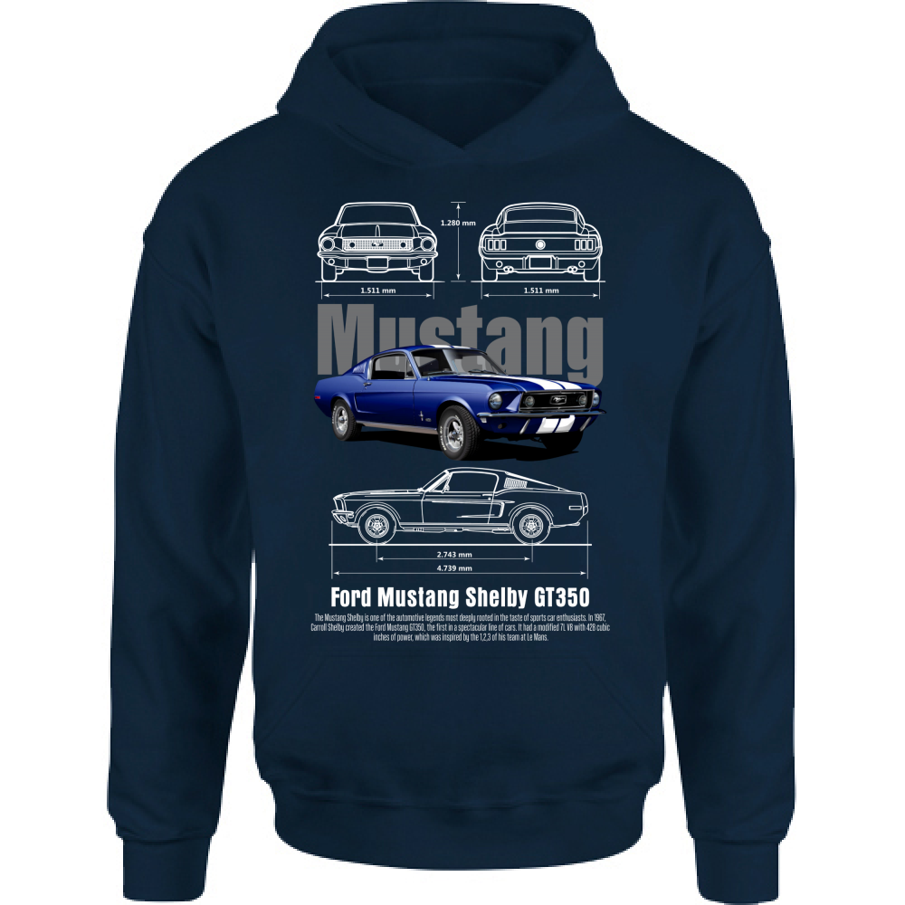 Felpa Bambino con Cappuccio mustang 2