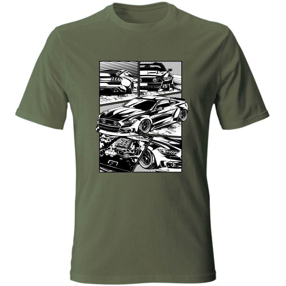 T-Shirt Unisex mustang des