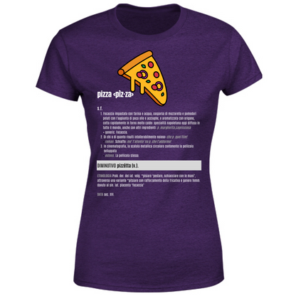 T-Shirt Donna pizza white