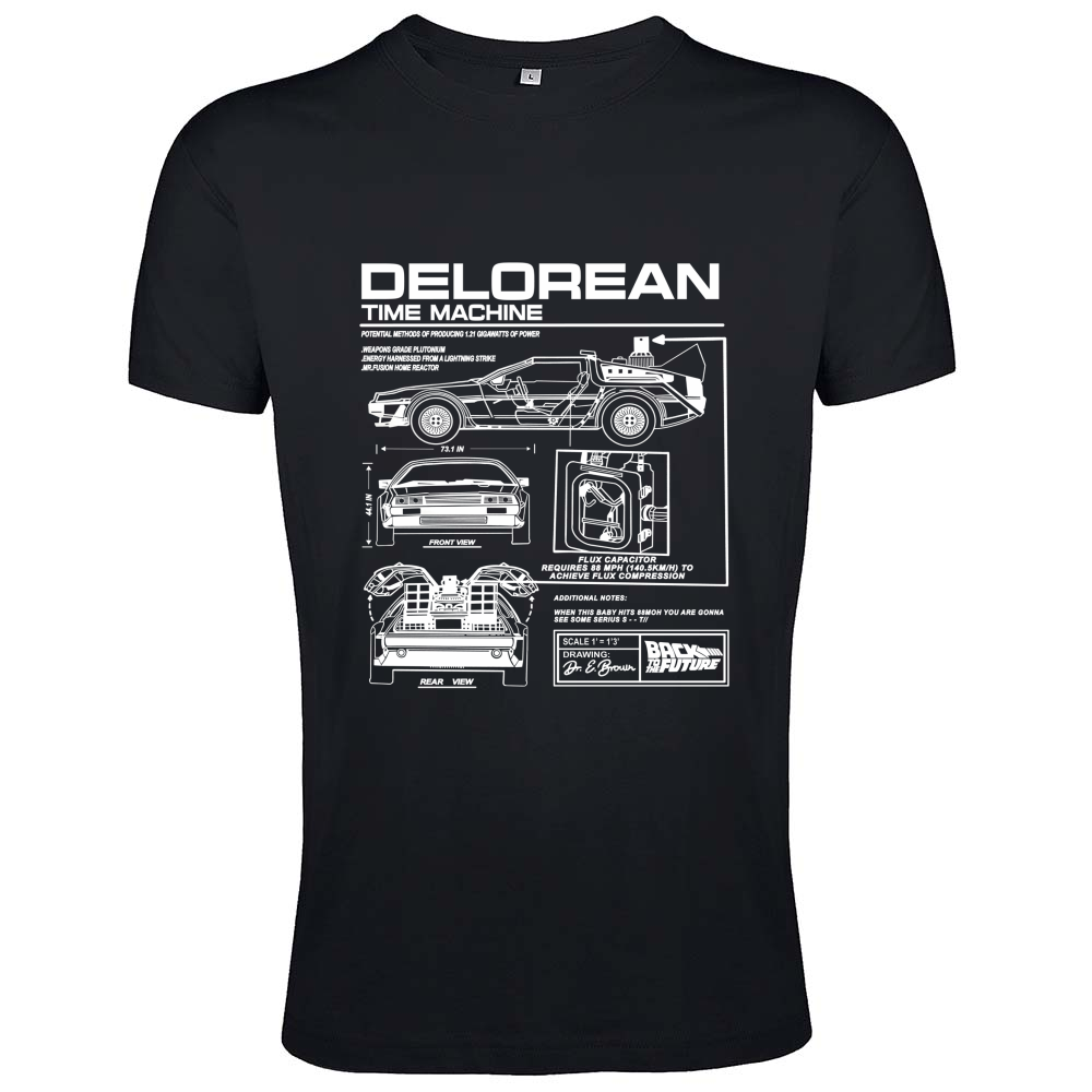 T-Shirt Men Fit delorean1