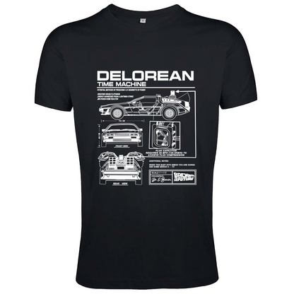 T-Shirt Men Fit delorean1