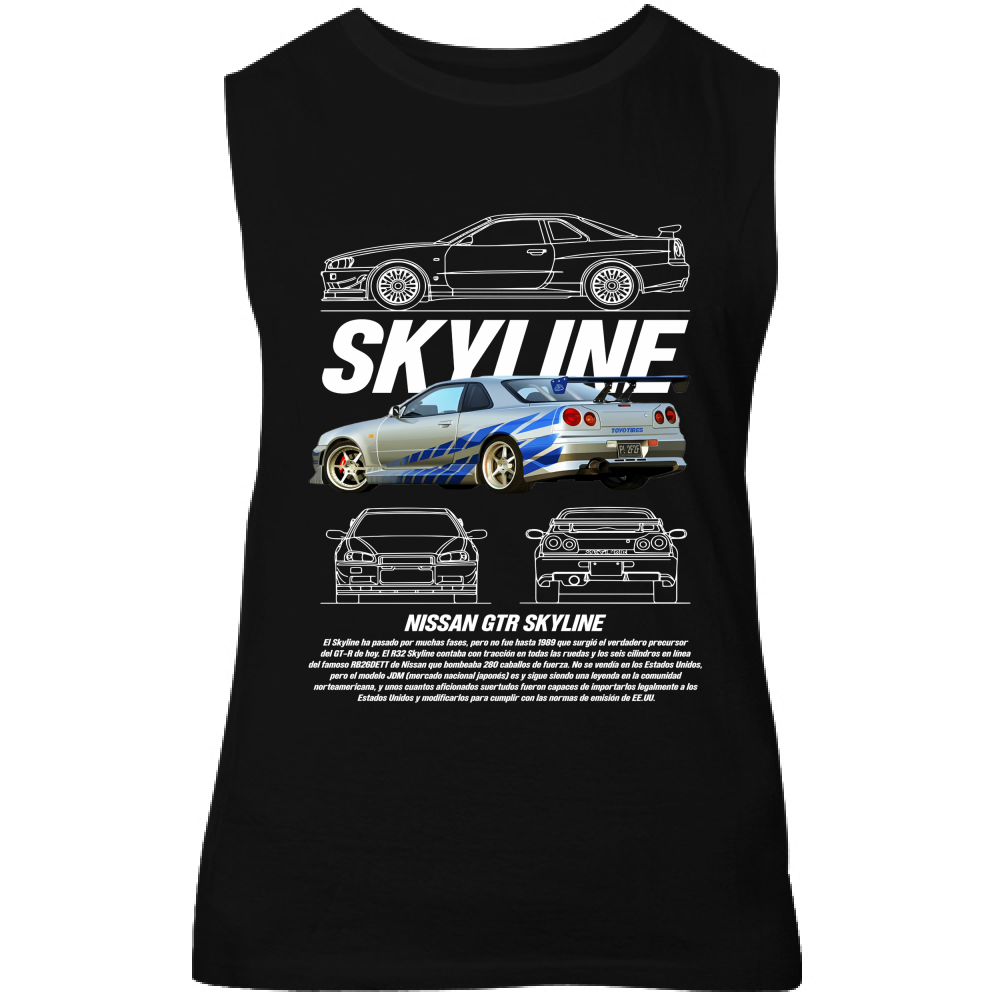 Canotta Unisex skyline gtr