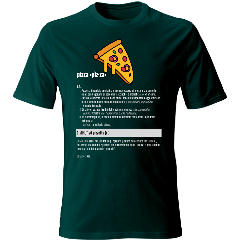 T-Shirt Unisex pizza white