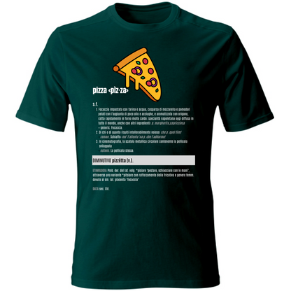 T-Shirt Unisex pizza white