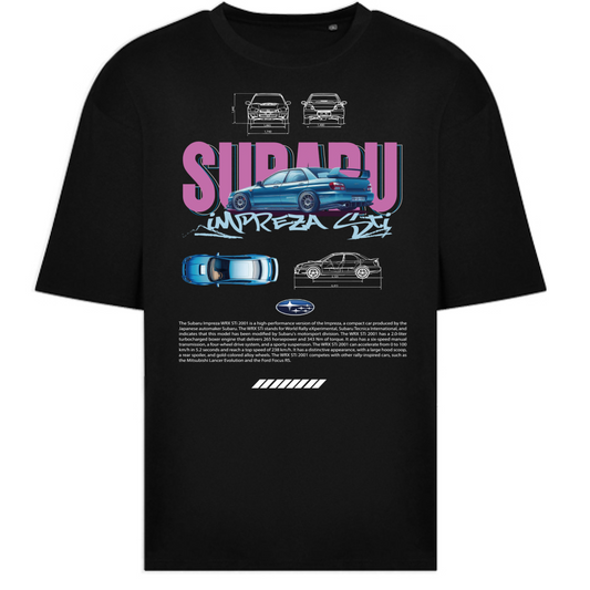 T-Shirt Oversize subaru impreza sti
