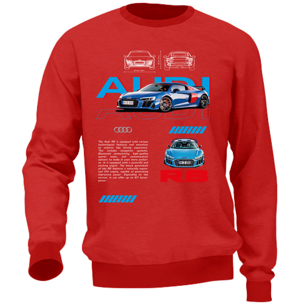 Felpa Unisex audi r8