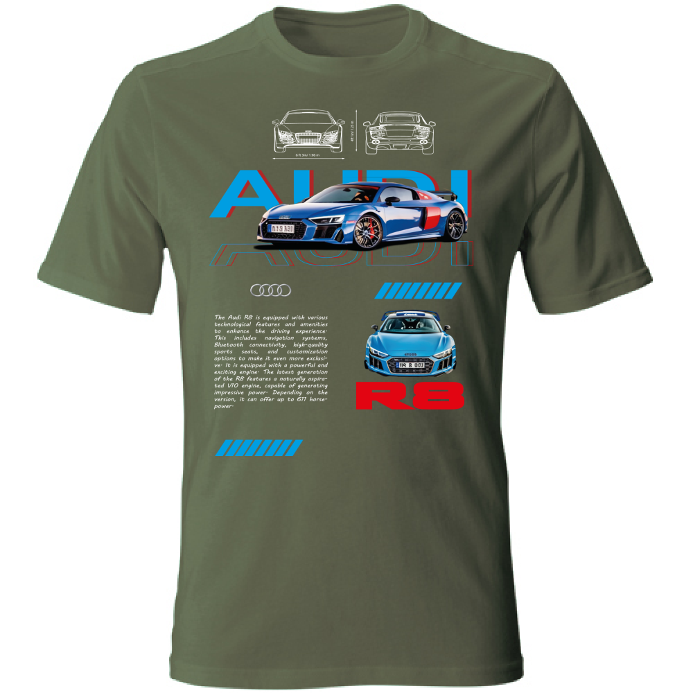T-Shirt Unisex audi r8
