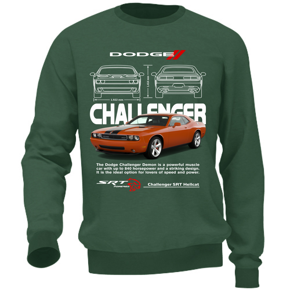 Felpa Unisex challenger orange