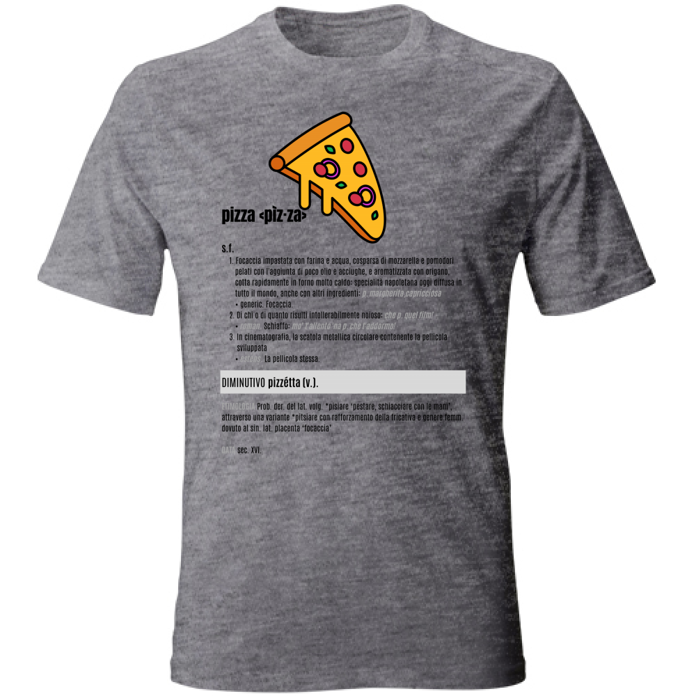 T-Shirt Unisex pizza black
