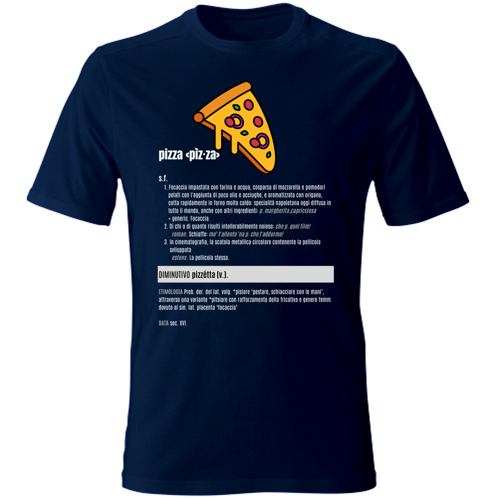T-Shirt Unisex pizza white